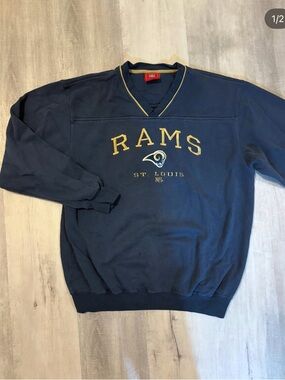 Vintage NFL St. Louis Rams Navy Pullover Sweatshirt